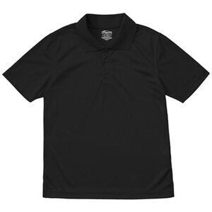 Classroom 58604 Adult Unisex Short Sleeve Moisture-Wicking Polo Black